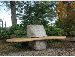 Gartenbänke-Holz - Findling 1308