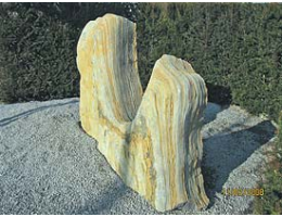 Solitärfindlinge für Gärten,Showstone - Findling 482