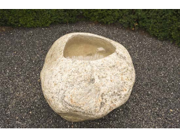 Findlings-Trog,Kunstform mit Wasser,Wasserfindling - Findling 527