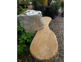 Gartenbänke-Holz - Findling 1308