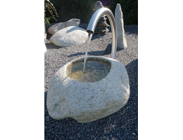 Findlings-Trog,Kunstform mit Wasser,Wasserfindling - Findling 527