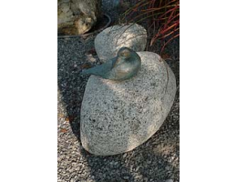 Findling mit Figur,Solitärfindlinge für Gärten - Findling 534
