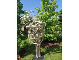 Holzskulpturen,Kunst mit Holz - Findling 1035
