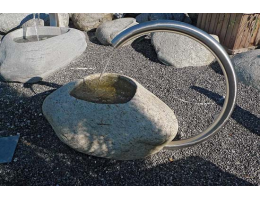 Findlings-Trog,Kunstform mit Wasser,Wasserfindling - Findling 527