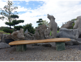 Gartenbänke-Holz - Findling 1309