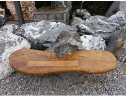 Gartenbänke,Gartenbänke-Holz - Findling 1301