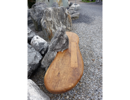 Gartenbänke,Gartenbänke-Holz - Findling 1301
