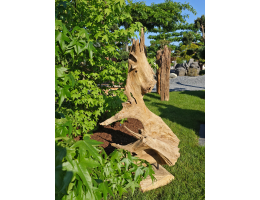 Holzskulpturen,Kunst mit Holz - Findling 1039