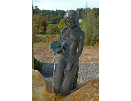 Wasserfindling,Wasserspiel mit Figur - Findling 26